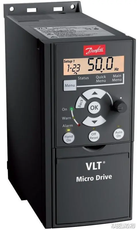 Частотный преобразователь Danfoss VLT Micro Drive FC-051P1K75 (0,75 кВт, 4,2 А, 220 В) 132F0003